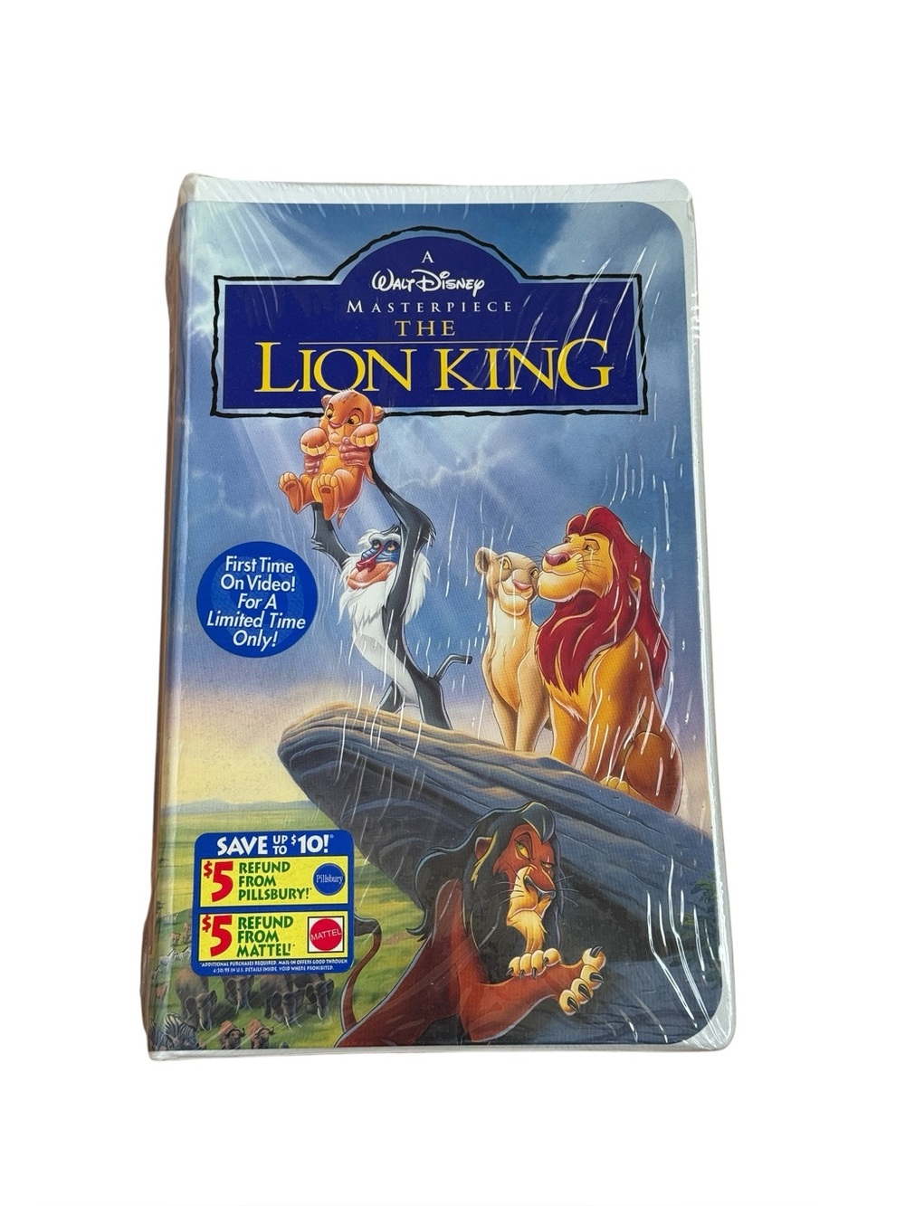 NEW SEALED The Lion King VHS Vintage 90s Walt Disney Masterpiece Collection